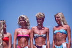 Beach pageant scene at the 1985 OP Pro, photographed by Peter Crawford.