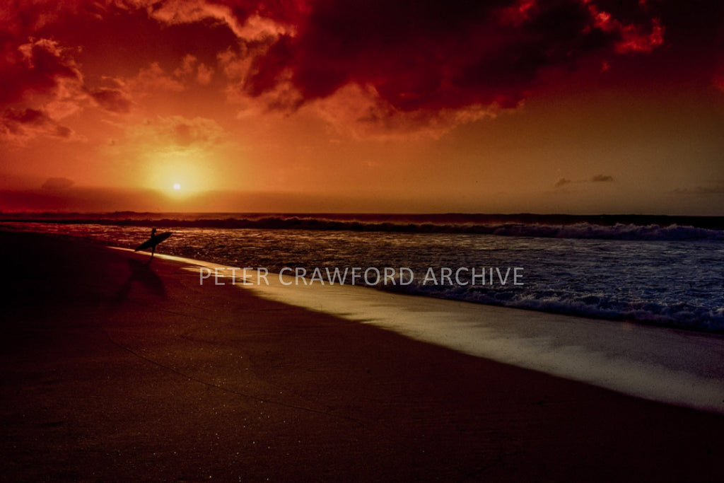 Favourite sunset image photographed by Peter Crawford.