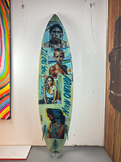 David Bromley - BLUE SURFBOARD