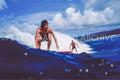 Hawaiian surf image photographed by Peter Crawford.