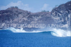 Surfing in Indonesia in 1989, photographed by Peter Crawford.