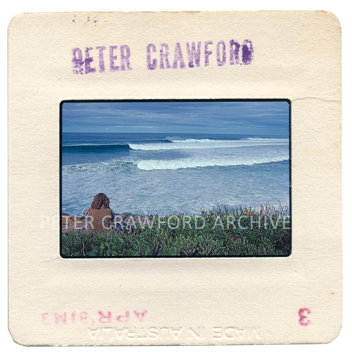 View to a Kill, Rincon 1981 — artwork presentation. Peter Crawford Archive.