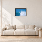 Derek Ho, Backdoor Masters 1988 by Peter Crawford — 60 × 40 cm, black frame, shown in a light minimalist living room.
