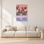 Fiji, Peter Crawford by Peter Crawford — 60 × 90 cm, aluminium-mounted resin print, shown in a light minimalist living room.