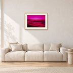 Filter, Peter Crawford by Peter Crawford — 60 × 40 cm, hayseed frame with white mat, shown in a light minimalist living room.
