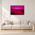 Filter, Peter Crawford by Peter Crawford — 90 × 60 cm, black frame, shown in a light minimalist living room.