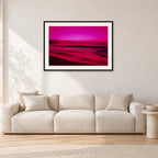 Filter, Peter Crawford by Peter Crawford — 90 × 60 cm, black frame with white mat, shown in a light minimalist living room.