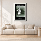Follow Your Dreams by Peter Crawford — 60 × 90 cm, black frame with white mat, shown in a light minimalist living room.