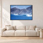 Indo Supremo, Indonesia 1989 by Peter Crawford — 120 × 80 cm, black frame, shown in a light minimalist living room.