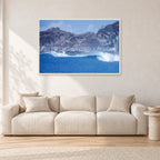 Indo Supremo, Indonesia 1989 by Peter Crawford — 120 × 80 cm, white frame, shown in a light minimalist living room.