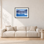 Indo Supremo, Indonesia 1989 by Peter Crawford — 60 × 40 cm, black frame with white mat, shown in a light minimalist living room.