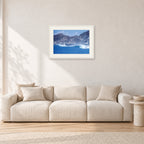 Indo Supremo, Indonesia 1989 by Peter Crawford — 60 × 40 cm, white frame with white mat, shown in a light minimalist living room.