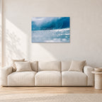 Joey Buran, Pipe Masters 1984 by Peter Crawford — 90 × 60 cm, aluminium-mounted resin print, shown in a light minimalist living room.