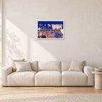 OP Bondi 87 OnTheNose by Peter Crawford — 60 × 40 cm, white frame, shown in a light minimalist living room.