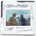 Terry Fitzgerald and Michael Peterson share a carpark moment in South Australia. Peter Crawford Archive.