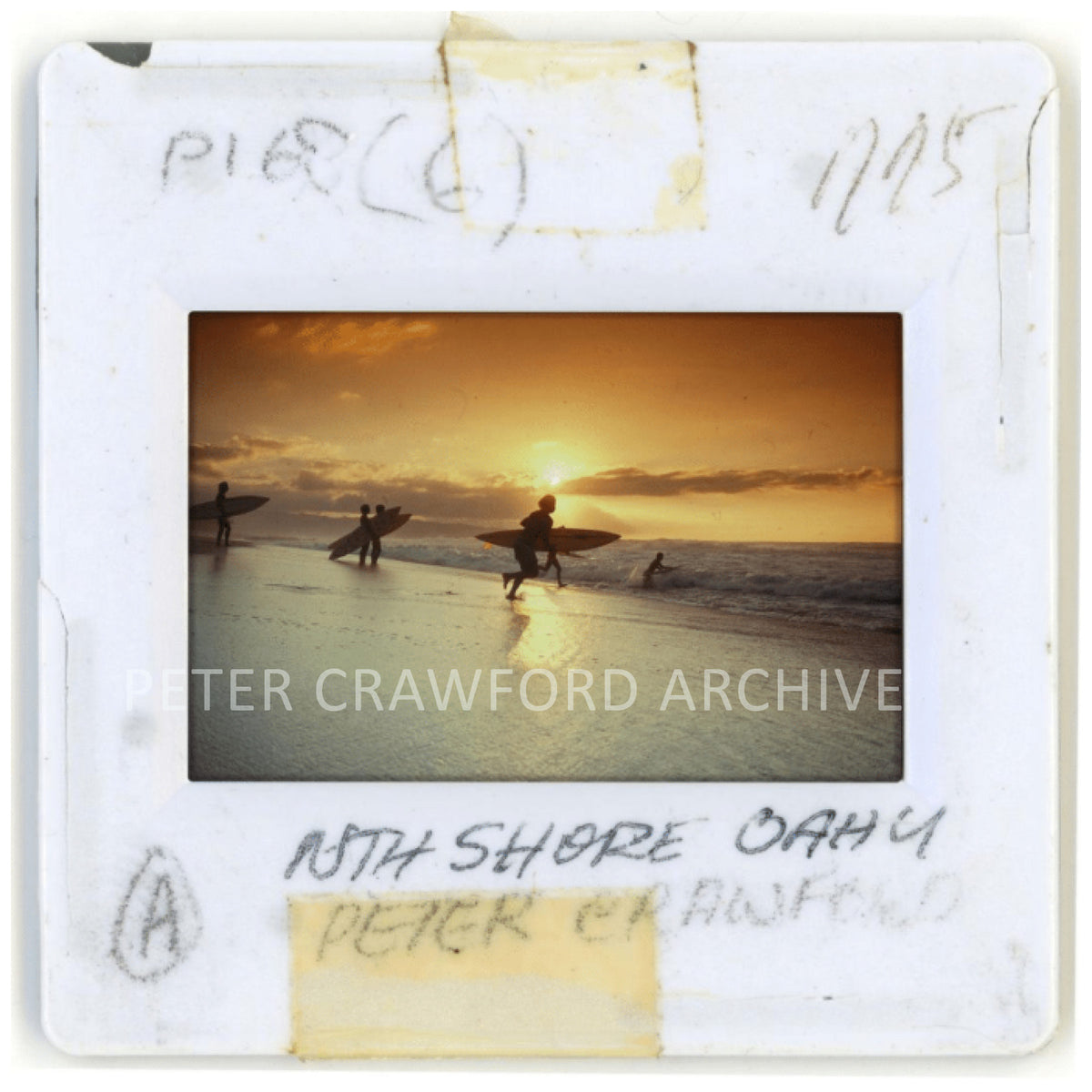Sunset light over the North Shore of Oahu, Hawaii. Peter Crawford Archive.