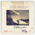 A view into a powerful barrel at Dee Why Point in 1976. Peter Crawford Archive.