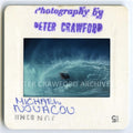 Michael Novakov performs a kneeboard barrel roll at North Narrabeen. Peter Crawford Archive.