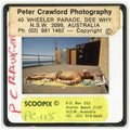 A sunbather on Manly Beach, captured in a candid moment from Sydney's Northern Beaches. Peter Crawford Archive.