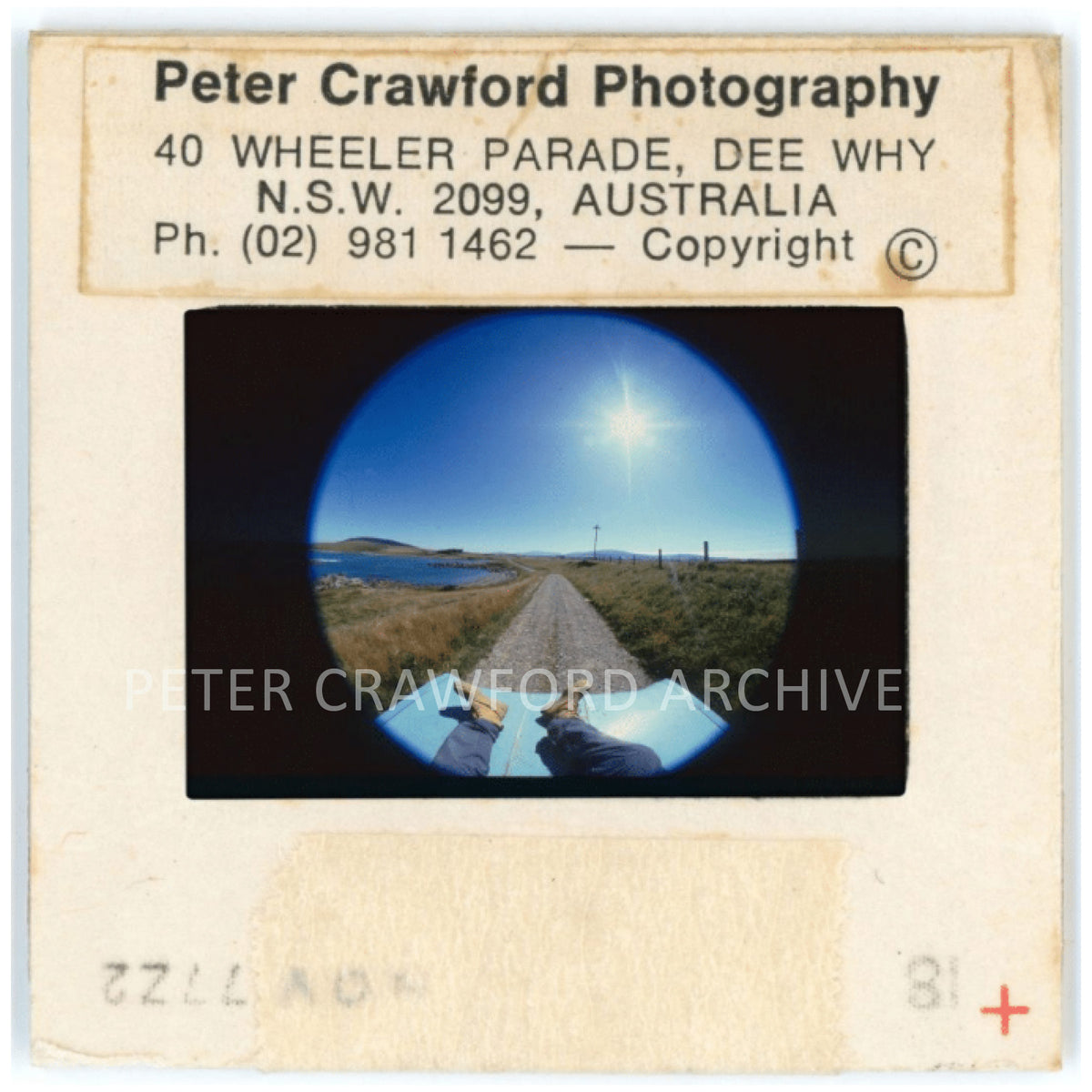 A fisheye view of the New Zealand countryside from the Peter Crawford Archive. Peter Crawford Archive.