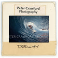 An early view from inside a Dee Why barrel, photographed in 1976. Peter Crawford Archive.