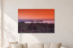 Sumbawa, Indonesia by Peter Crawford — 120 × 80 cm, aluminium-mounted resin print, shown in a light minimalist living room.