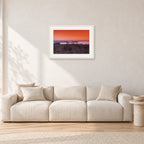 Sumbawa, Indonesia by Peter Crawford — 60 × 40 cm, white frame with white mat, shown in a light minimalist living room.